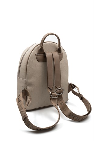 Silver & Polo SP1062 Kadın Sırt Çantası Fashion Bej-Latte