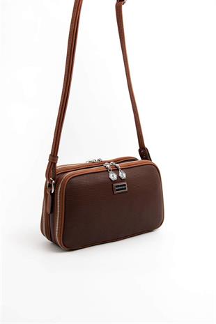 Silver & Polo SP899 Kadın Çapraz Çanta Petek Kahve-Taba