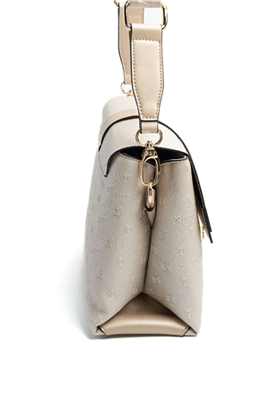 Silver & Polo SP1275 Kadın Çapraz Çanta Logolu Bej-S.Nut