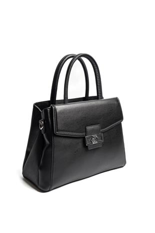 Silver & Polo SP1264 Kadın El Çantası Düz Siyah-Siyah