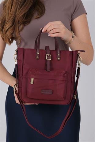 1218 Kadın El Çantası  Bordo