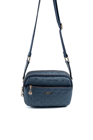 Silver & Polo SP1162 Kadın Çapraz Çanta Logolu Lacivert-Lacivert