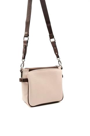 Silver & Polo SP884 Kadın Çapraz Çanta Petek Bej-Kahve