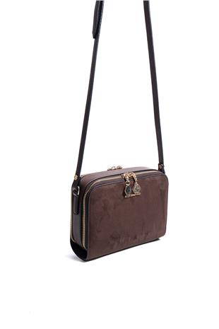 Silver & Polo SP888 Kadın Çapraz Çanta Süet Kahve