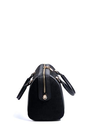 Silver & Polo SP1091 Kadın El Çantası Süet Siyah