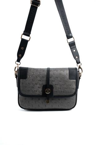 Silver & Polo Platin - Siyah SP1182 Kadın Çapraz Çanta