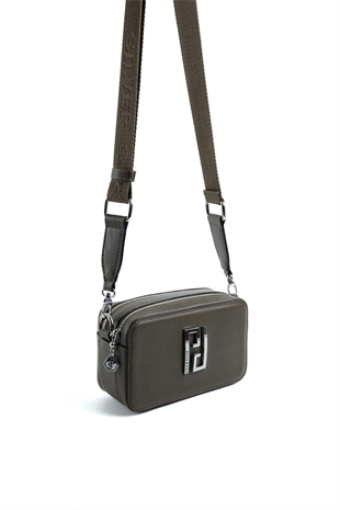 Silver & Polo SP1078 Kadın Çapraz Çanta Düz Zeytuni