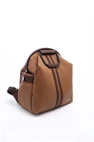 Silver & Polo SP771 Kadın Sırt Çantası Petek Karamel-Kahve