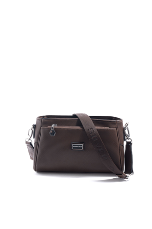 Silver & Polo SP1273 Kadın Çapraz Çanta Petek Kahve