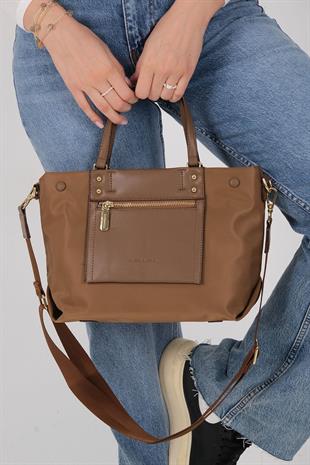 1213 Kadın El Çantası  Tütün-Kahve