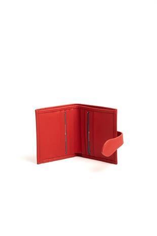 Silver & Polo SP1190 Kadın Cüzdan & Kartlık Düz Deri Kırmızı