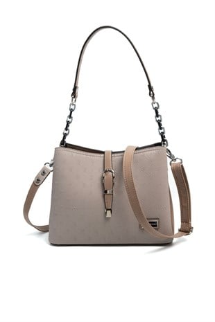 Silver Polo SP974 Kadın Omuz Çantası Fashion A.Vizon-Latte