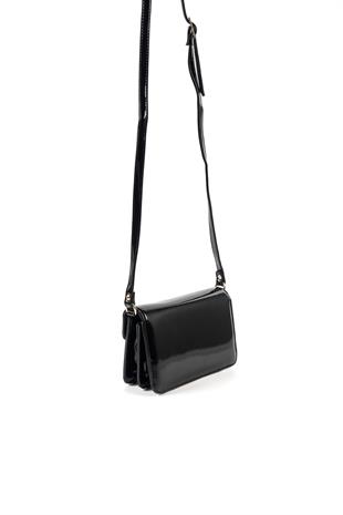 Silver & Polo Siyah Rugan SP1170 Kadın Çapraz Çanta