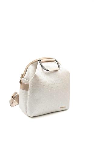 Silver & Polo SP771 Kadın Sırt Çantası Logolu Sedef-S.Nut