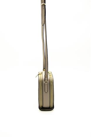 Silver & Polo SP888 Kadın Çapraz Çanta Monogram Bej-Kum