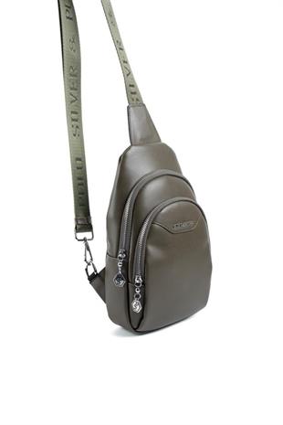 Silver & Polo SP959 Kadın Vücut Çantası Düz Zeytuni