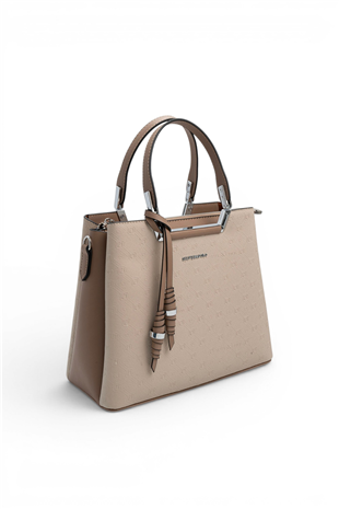 Silver Polo Bej - Latte Fashion Kadın El Çantası SP969