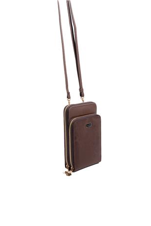 Silver & Polo SP1011 Kadın Telefon Çantası Hasır Kahve