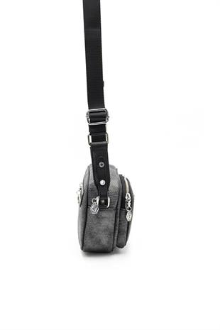 Silver & Polo SP1111 Kadın Çapraz Çanta Petek M.Gümüş-Siyah