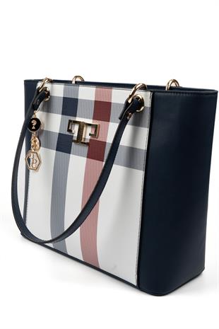 Silver & Polo Beyaz - Laci SP1176 Kadın Omuz Çantası