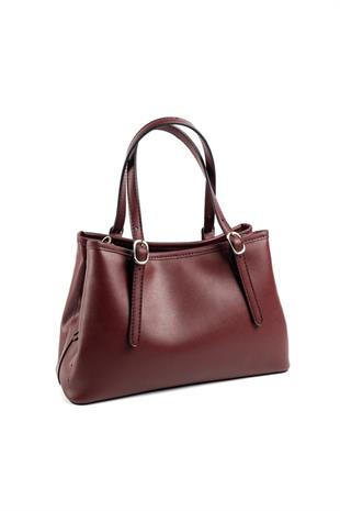 Silver & Polo SP1252 Kadın El Çantası Düz Bordo