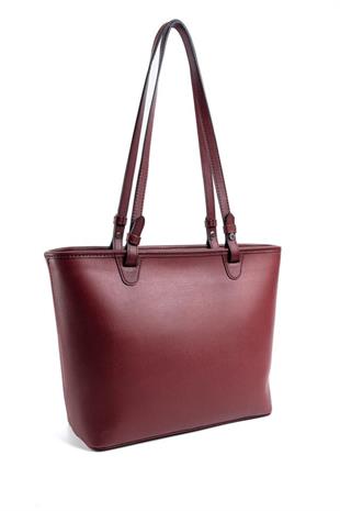 Silver & Polo SP1204 Kadın Omuz Çantası Düz Bordo