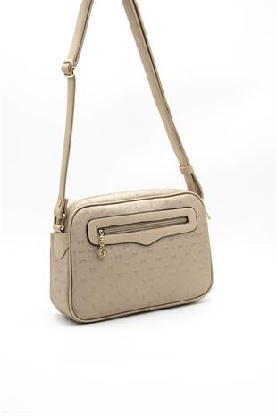 Silver & Polo SP491 Kadın Çapraz Çanta Logolu Nut-S.Nut