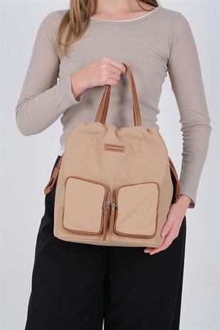 Silver & Polo SP1232 Kadın Sırt Çantası  Nut-Taba