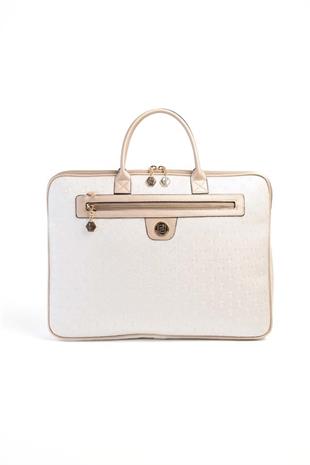 Silver & Polo SP1175 Kadın Laptop & Evrak Çantası Logolu Sedef-S.Nut