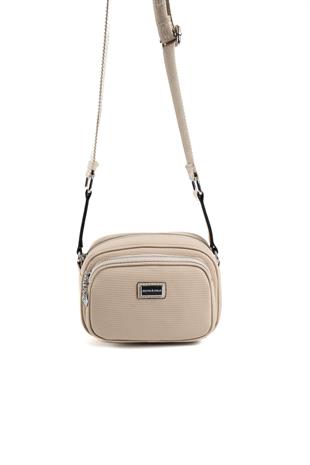 Silver & Polo SP1111 Kadın Çapraz Çanta Petek Kum Beji