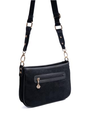 Silver & Polo SP1160 Kadın Çapraz Çanta Süet Siyah