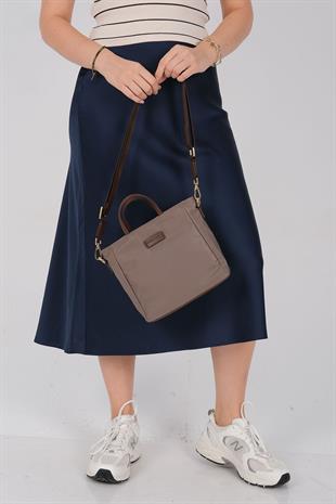 1225 Kadın El Çantası  Kum-Kahve