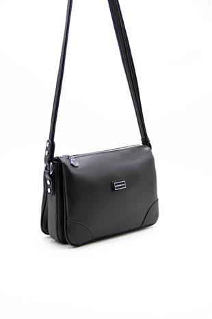 Silver & Polo SP784 Kadın Çapraz Çanta Düz Siyah