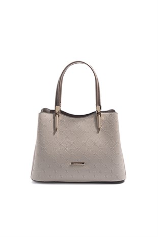 Silver & Polo SP1205 Kadın El Çantası Fashion Bej-Latte