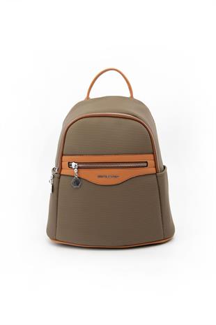 Silver & Polo SP1161 Kadın Sırt Çantası Petek Haki-A.Taba