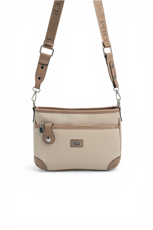 Silver & Polo SP1160 Kadın Çapraz Çanta Fashion Bej-Latte