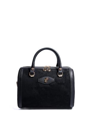 Silver & Polo SP1091 Kadın El Çantası Süet Siyah