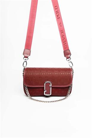 Silver Polo Bordo - Bordo Fashion Kadın Omuz Çantası SP1171