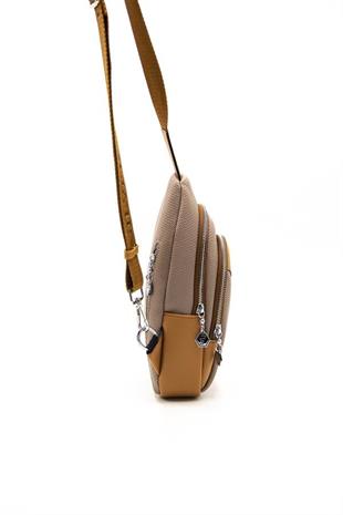 Silver & Polo SP959 Kadın Vücut Çantası Petek Kum-A.Taba
