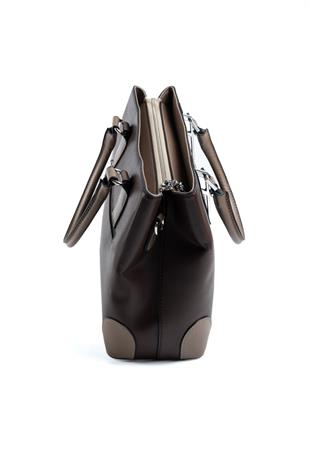 Silver & Polo Kahve - Vizon SP667 Kadın El Çantası