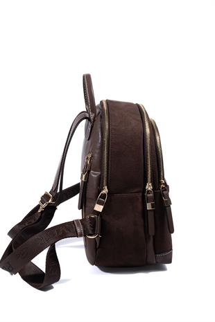 Silver & Polo SP1265 Kadın Sırt Çantası Süet Kahve