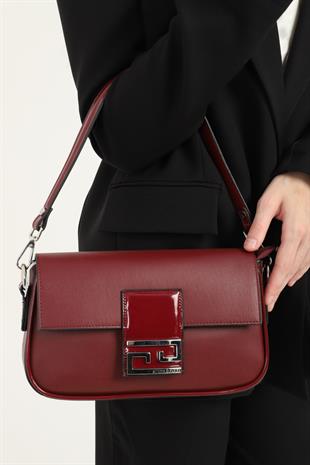 Silver & Polo Bordo Rugan SP1179 Kadın Omuz Çantası