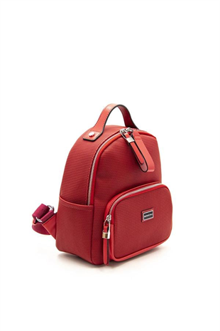 Silver & Polo SP1130 Kadın Sırt Çantası Petek Kırmızı
