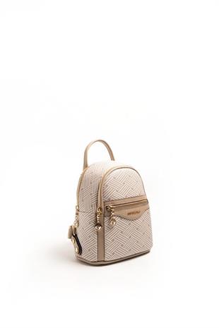 Silver & Polo SP983 Kadın Sırt Çantası Ç.Örgü Bej-Kum