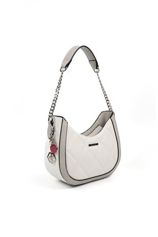 Silver & Polo Beyaz - A.gri SP1168 Kadın Omuz Çantası