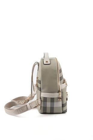 Silver & Polo A.Yeşil - Kemik SP1061 Kadın Sırt Çantası