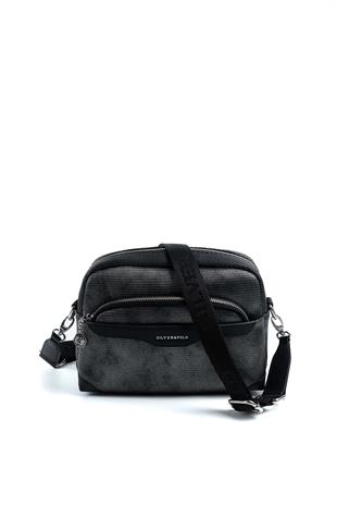 Silver & Polo M.gümüş - Siyah SP1201 Kadın Çapraz Çanta