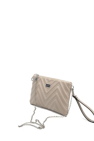 Silver & Polo SP1250 Kadın Portföy & Clutch Crash Vizon-Vizon