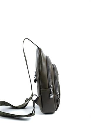 Silver & Polo SP959 Kadın Vücut Çantası Düz Zeytuni