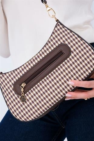 Silver & Polo Kahve Sarı - Kahve SP1251 Kadın Omuz Çantası